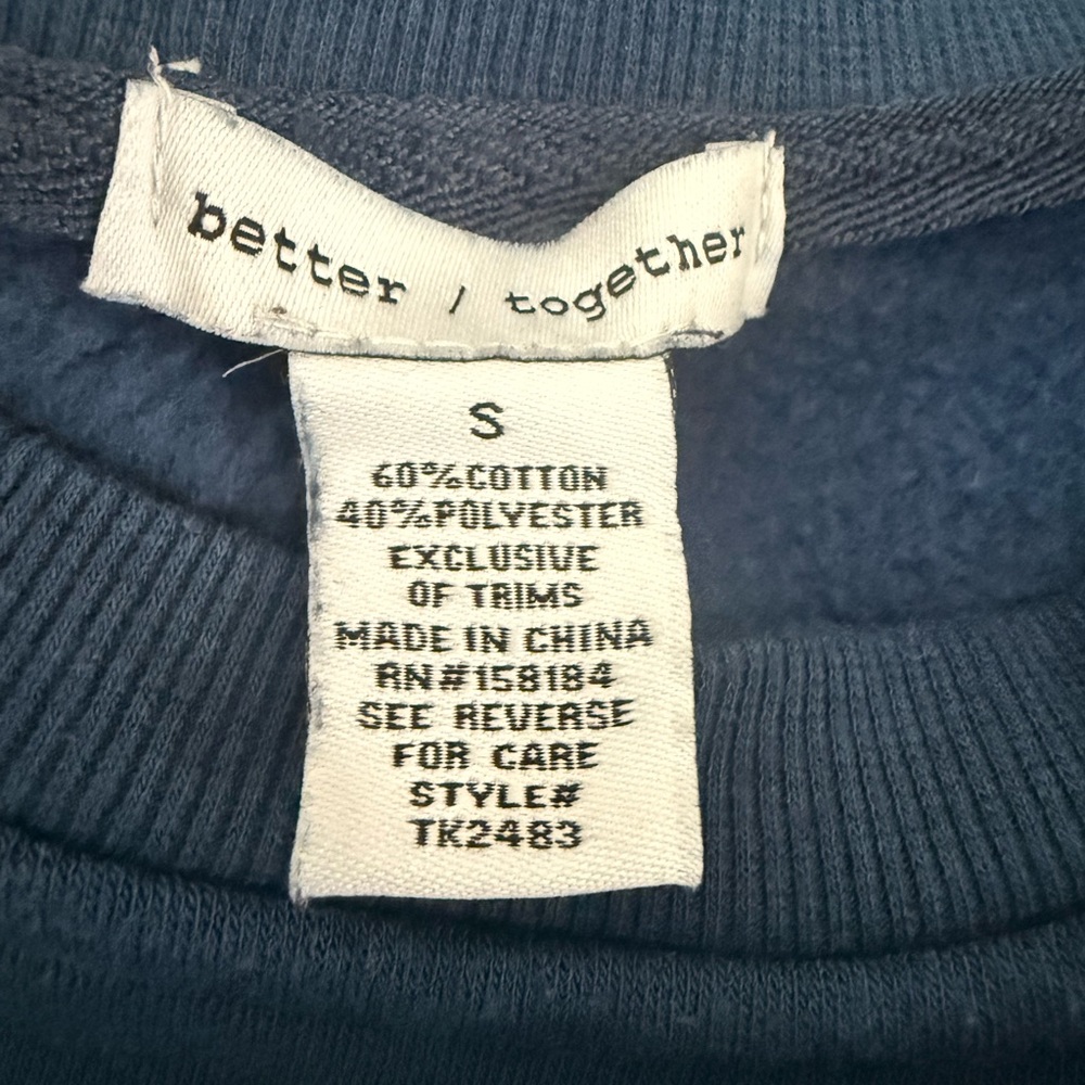 St. Tropez Blue Women's Sweatshirt - Picture 4 of 4